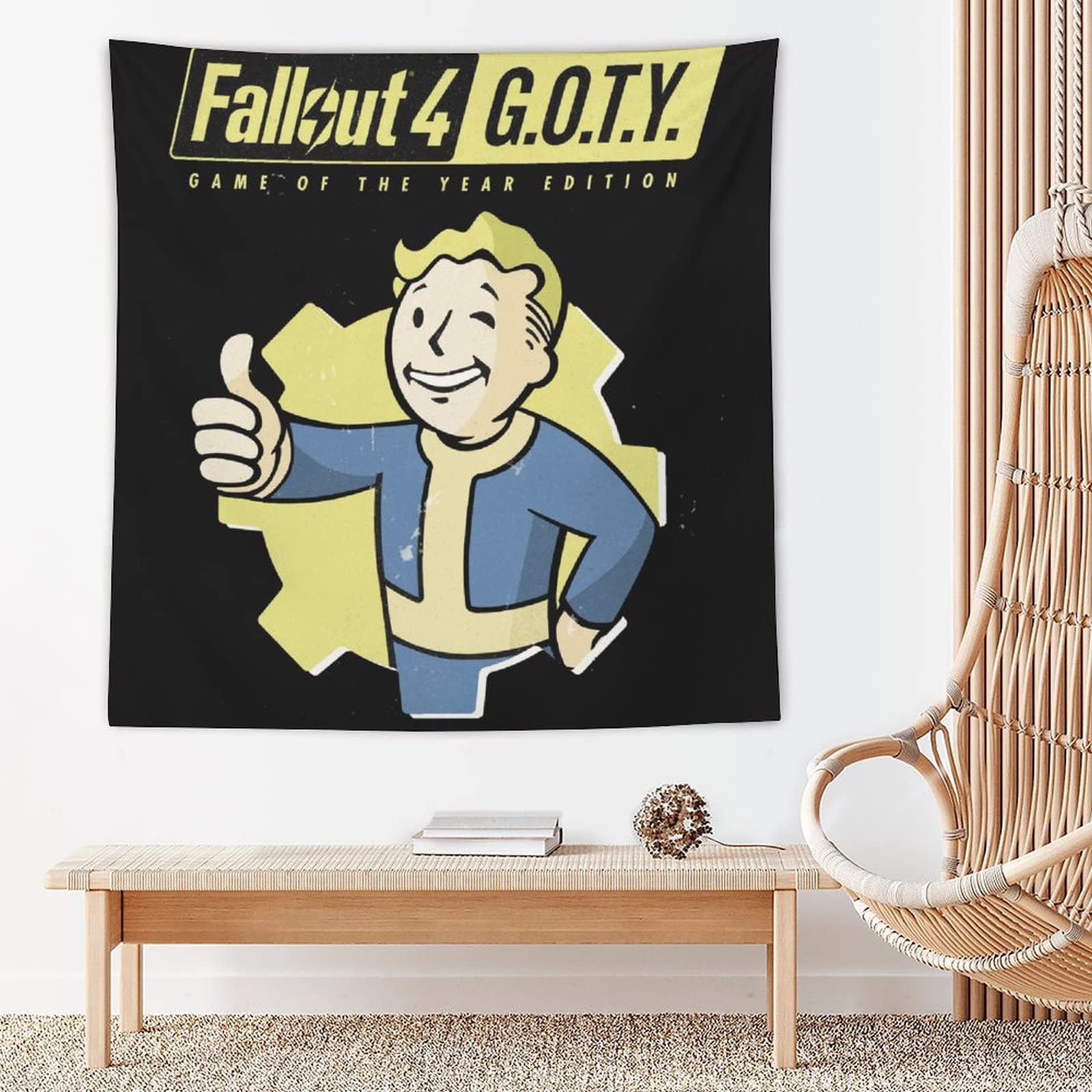 Amazon.co.jp: タペストリー アートポスター おしゃれ Fallout 4 Vault